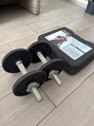 Pesas Decathlon ajustables 20 kg