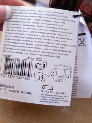 Chimenea Navideña Decorativa