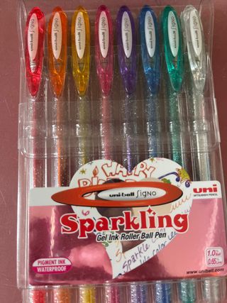 Bolígrafos Uni-ball Sparkling Glitter