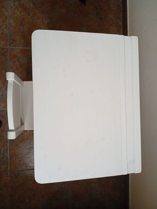 Mesa y Silla Infantil Madera Blanca