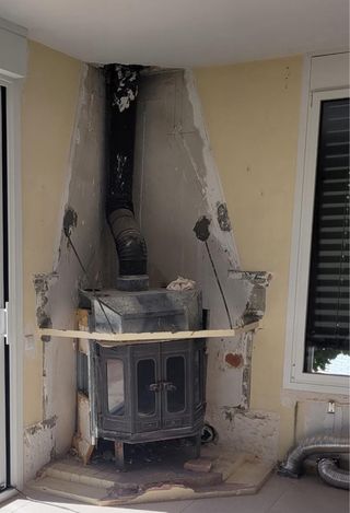 Estufa de hierro fundido