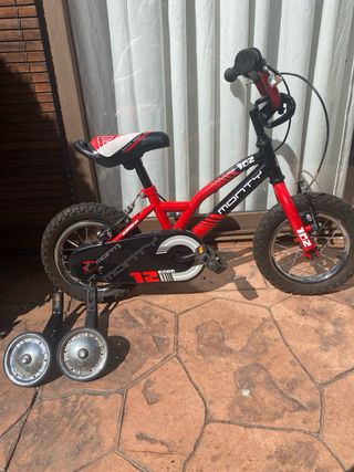 Bicicleta Infantil Roja Monty 12