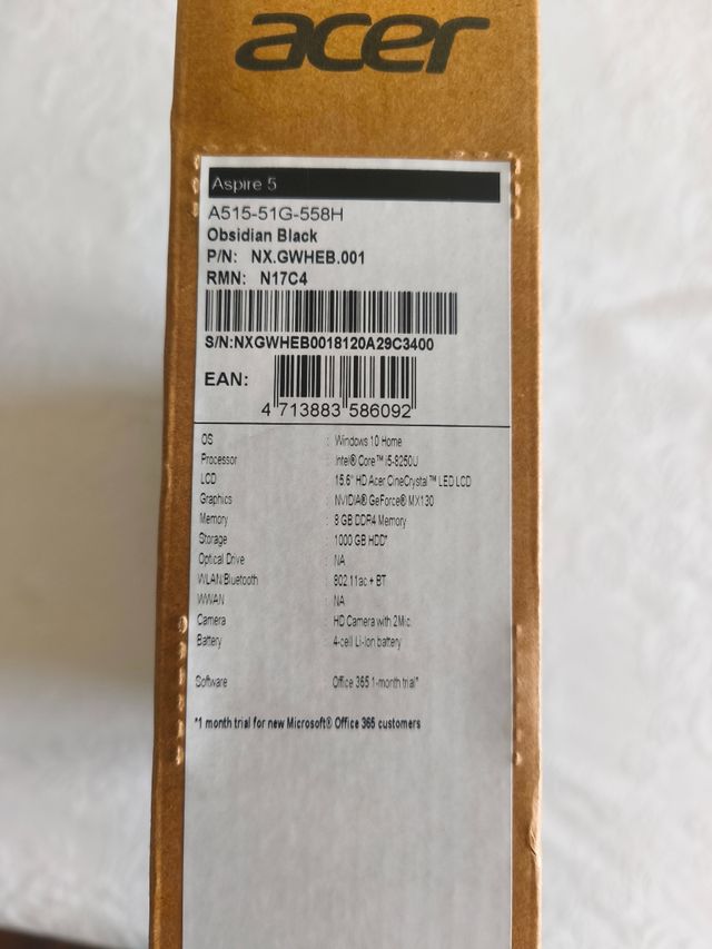 Portátil Acer Aspire 5 Intel Core i5