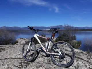 Bicicleta Rockrider blanca