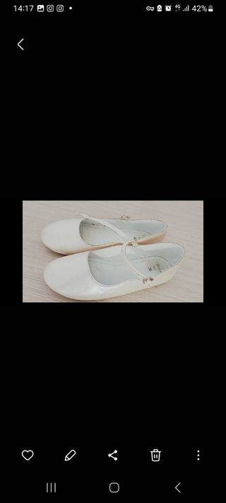 Zapatos Bailarinas niña doradas talla 36 Sfera nue