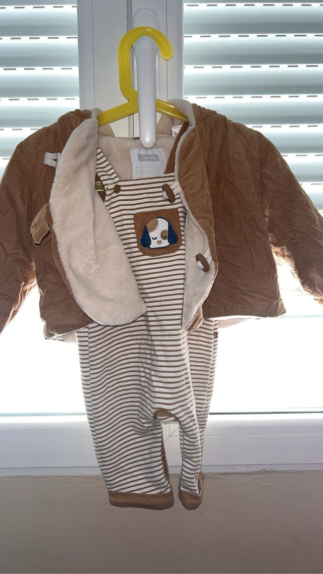 Enterizo + Chaqueta Bebé Perro