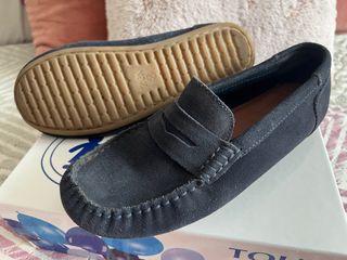 Mocasines de piel para niño, talla 35