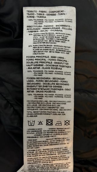 Armani Exchange Chaquetón Icon 3/4 Negro