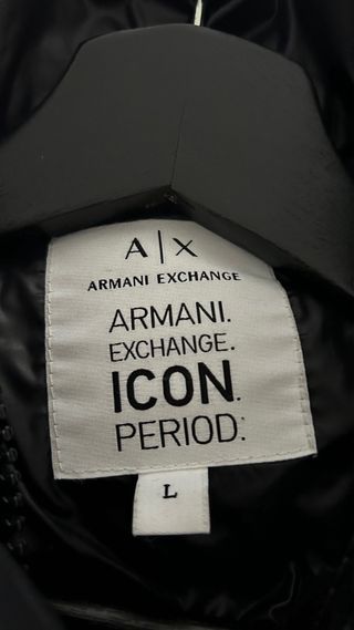 Armani Exchange Chaquetón Icon 3/4 Negro