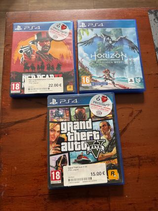 Videojuegos PS4: Red Dead Redemption 2 y Horizon