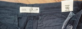 Bermuda niño Zara azul con etiquetas talla 10.