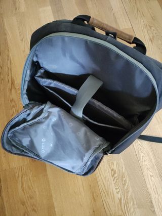 Mochila Port Designs con luz LED para bicicleta.