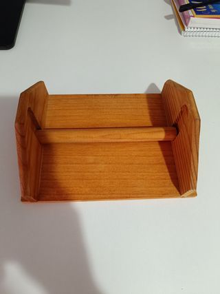 Servilletero de madera