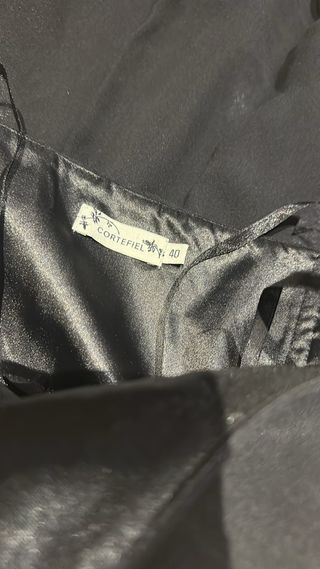 Vestido fiesta negro T40