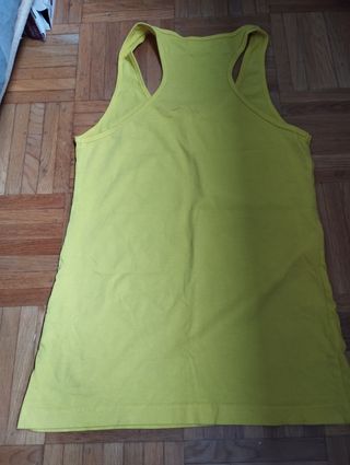 Camiseta tirantes INSIDE amarilla talla S