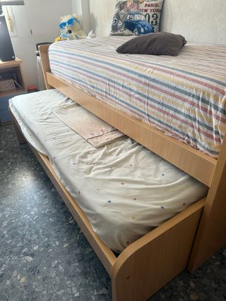 Cama nido con 2 colchones