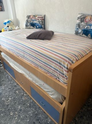 Cama nido con 2 colchones