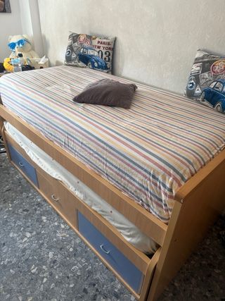 Cama nido con 2 colchones