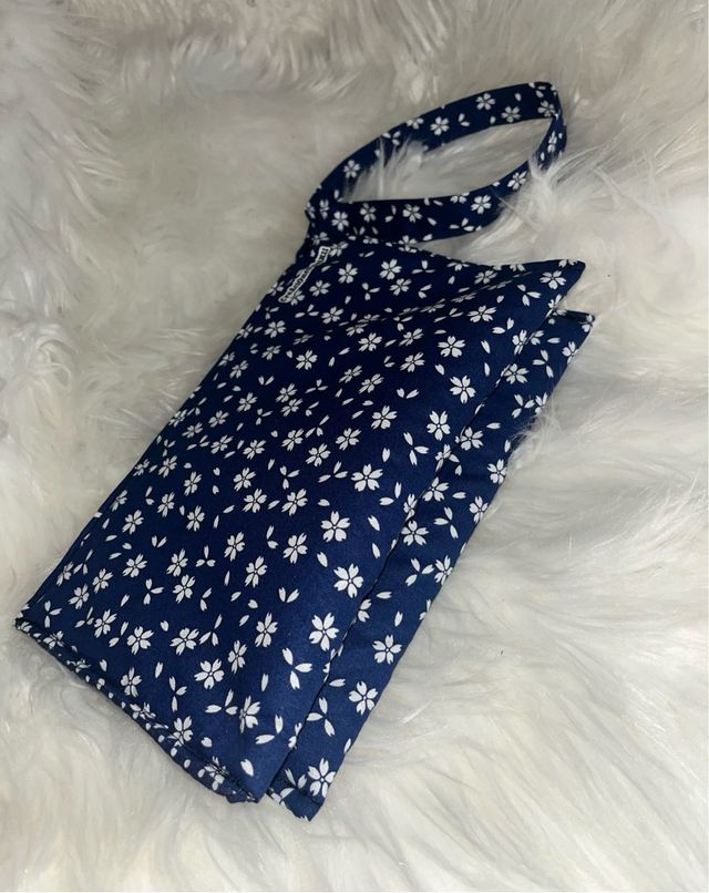 Bolso de mano acolchado floral