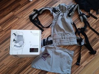 Mochila Porteo Fidella Fusion Gris REGALO COBERTOR