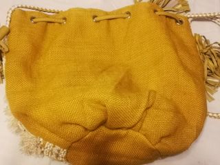 Bolso Boho Mostaza y Beige
