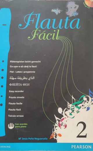 Libro Flauta Fácil Nivel 2 Pearson