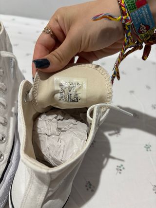 Converse Blancas Plataforma