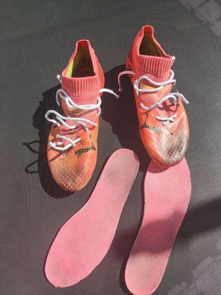 Botas Fútbol Puma Alta Gama Rojas 37,5