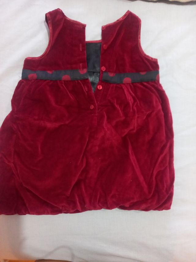 Vestido terciopelo niña 18 meses