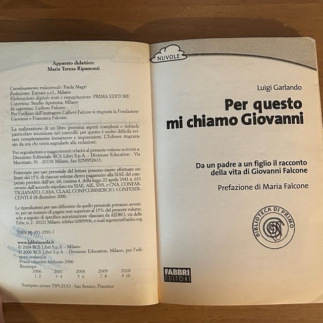 Per Questo Mi Chiamo Giovanni