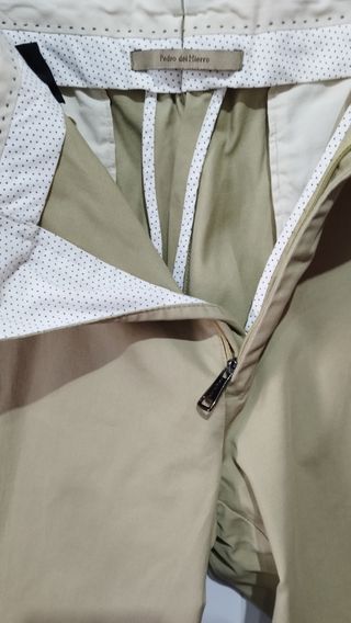 Pedro del Hierro Pantalón Chino Beige Hombre