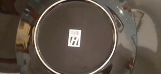 N. 4 Piatti quadrati in ceramica nero