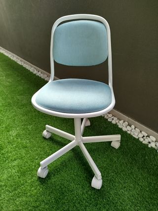 Silla giratoria infantil Ikea azul