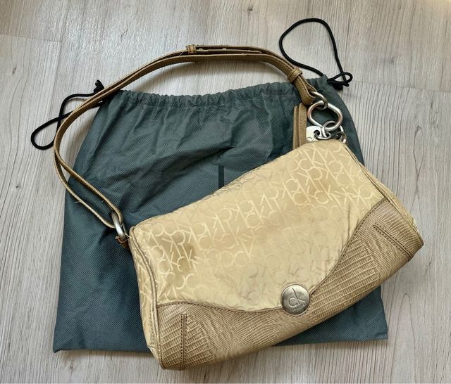 Bolso Calvin Klein Beige/Dorado