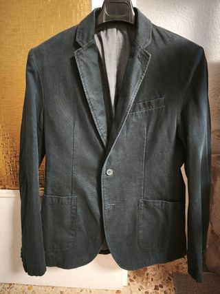 Americana de algodón hombre