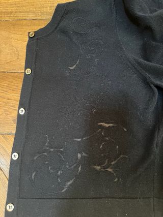 Versace Collection rebeca corta con transparencias