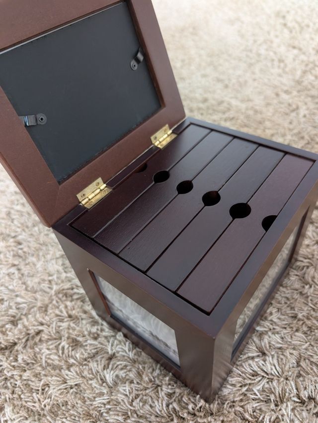 Caja álbum fotos madera para meter 125 fotos 