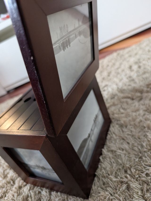 Caja álbum fotos madera para meter 125 fotos 