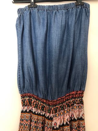 Tuta intera senza spalline fantasia