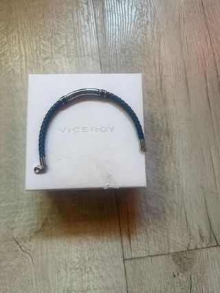 Pulsera Viceroy Hombre Plata y Negro