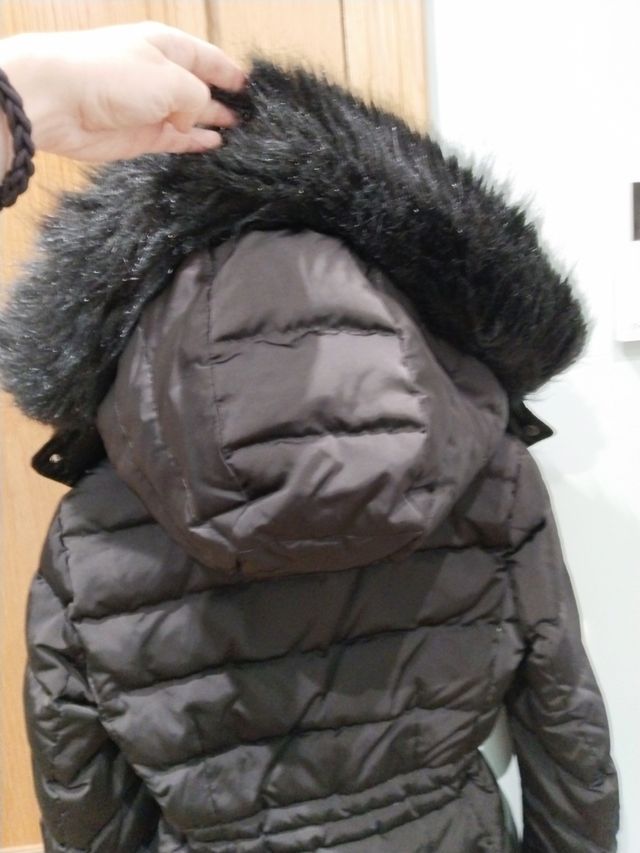 Abrigo Negro Zara Invierno