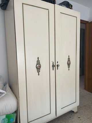 Conjunto Muebles Vintage Tocador Mesitas Armario