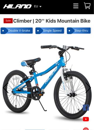 Bicicleta HILAND Azul 20’ como NUEVA
