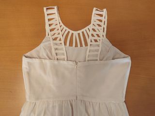 Vestido largo beige 