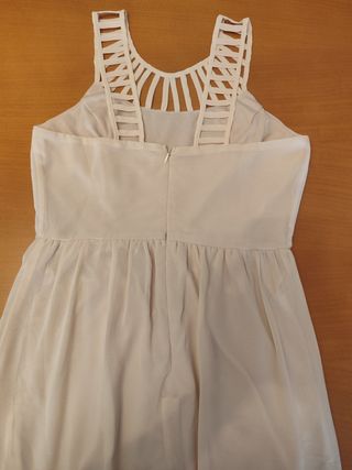 Vestido largo beige 
