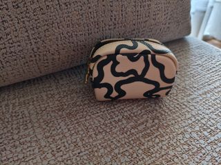 Monedero beige y negro