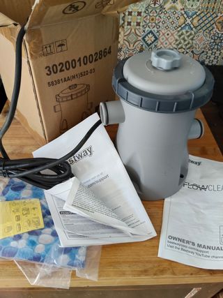 Depuradora Agua Piscina Bestway Gris