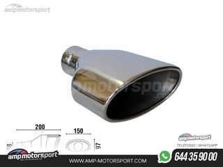 COLA DE ESCAPE TIPO RS4 LADO IZQUIERDO
