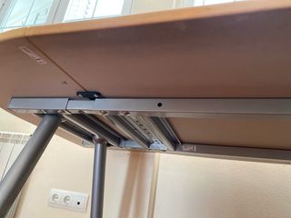 Escritorio esquinero madera y metal