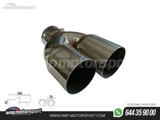 COLA DE ESCAPE DOBLE REDONDA TIPO M3